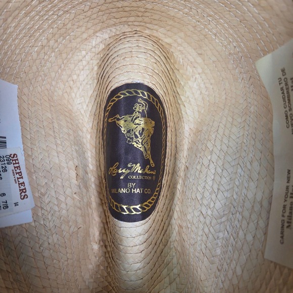 Vintage Larry Mahan's Collection by Milano Cowboy Hat Size 6 7/8" Made in USA - Picture 16 of 16